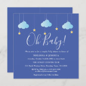 Oh Baby Twinkle Twinkle Koppel Babyfeestje Kaart (Voorkant / Achterkant)