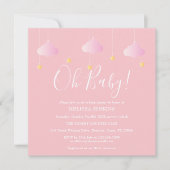 Oh Baby Twinkle Twinkle Roze Baby Shower Kaart (Voorkant)