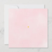 Oh Baby Twinkle Twinkle Soft Pink Baby shower Kaart (Achterkant)