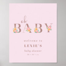 Oh Baby Type en het Baby shower van Rozen Welkome