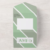 Oh Baby Typografie Baby shower dansende letters All In One Uitnodiging (Buitenkant)