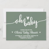 Oh Baby Uitnodiging (Voorkant)