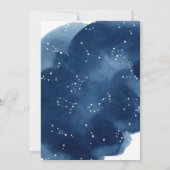 Oh Baby Uitnodiging Baby shower Stars waterverf (Achterkant)