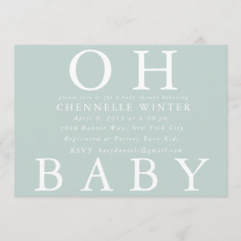 Oh Baby | Uitnodiging tot Baby shower