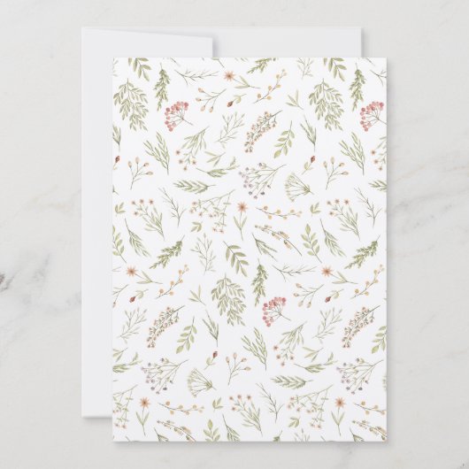 "Oh Baby" Uitnodiging voor Baby shower voor kallig (Achterkant)