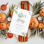 Oh Baby | Uitnodiging voor pompoen Baby shower