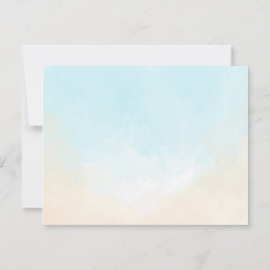 Oh Baby Under Sea Baby Shower Bedankkaart (Achterkant)