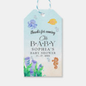 Oh Baby Under Sea Baby Shower Cadeaulabel (Voorkant)