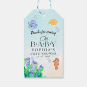 Oh Baby Under Sea Baby Shower Cadeaulabel (Achterkant)
