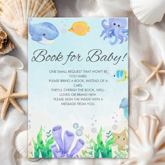 Oh Baby Under Sea Baby Shower Informatiekaartje