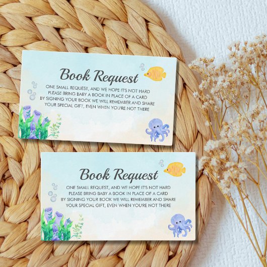 Oh Baby Under Sea Baby Shower Informatiekaartje