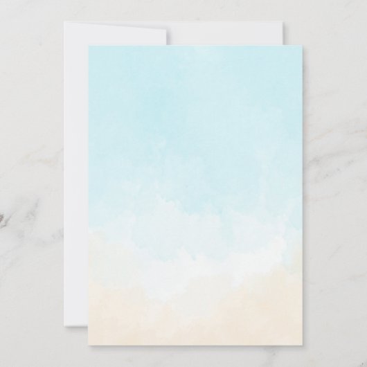 Oh Baby Under Sea Baby Shower Kaart (Achterkant)