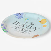 Oh Baby Under Sea Baby Shower Papieren Bordje (Gekanteld)