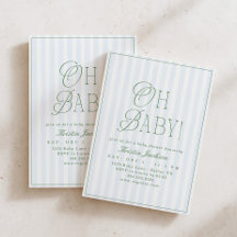 Oh Baby Vintage Preppy Jongens Baby Shower