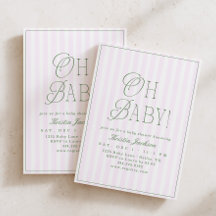 Oh Baby Vintage Preppy Meisje Baby Borrel
