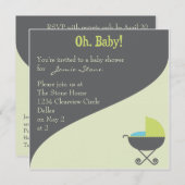 Oh Baby! Vrachtreeks - Uitnodigingen (Voorkant / Achterkant)