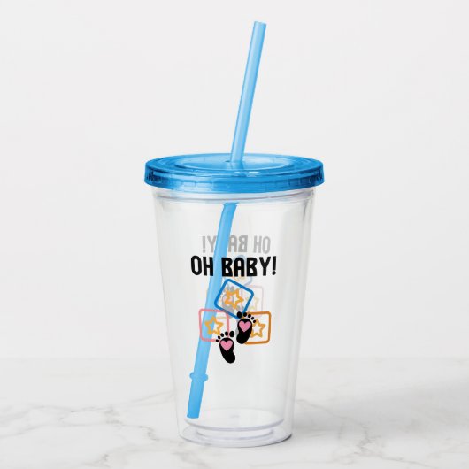 Oh Baby.w Acryl Drinkbeker (Achterkant)
