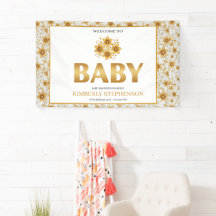 Oh Baby Watercolor Roze Gouden Baby Shower