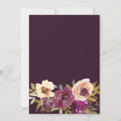 Oh Baby Waterverf Autumn Maroon Baby shower Kaart (Achterkant)