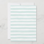 Oh Baby Waterverf Baby shower Uitnodiging (Achterkant)