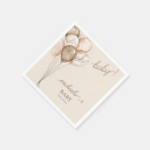 Oh Baby Waterverf Boho Baby shower Servet (Hoek)