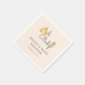 Oh Baby Waterverf pompoen Herfst rustiek Baby show Servet (Hoek)