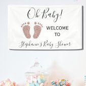 Oh Baby Welcome Girl's Baby shower Spandoek
