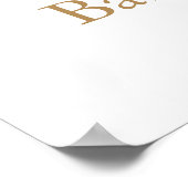 Oh Baby Welkom bord Poster (Hoek)