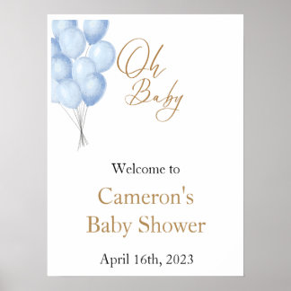 Oh Baby Welkom bord Poster
