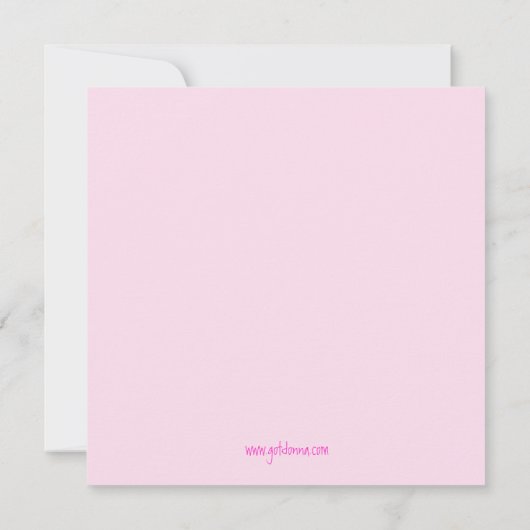 Oh Baby! Whimsical Springtime Birth Announement Aankondiging (Achterkant)