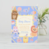 Oh Baby Wild Delight Invitation Kaart (Staand voorkant)