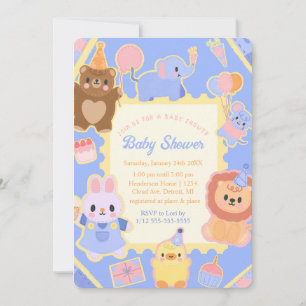 Oh Baby Wild Delight Invitation Kaart