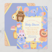Oh Baby Wild Delight Invitation Kaart (Voorkant / Achterkant)