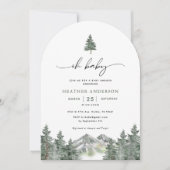 Oh Baby Wild One Mountain Boy Baby shower Arch Kaart (Voorkant)