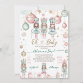Oh Baby Winter Christmas Baby shower Kaart (Voorkant)