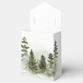 Oh Baby Woodland Waterverf Rustic Baby shower Bedankdoosjes (Geopend)