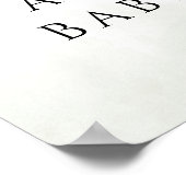 Oh Baby Woodland Waterverf Rustic Welkomstbord Poster (Hoek)