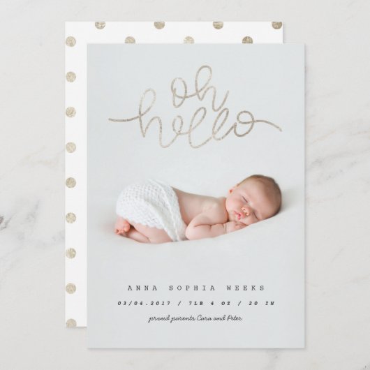 Oh Baby zilverfolie, effect (Voorkant / Achterkant)