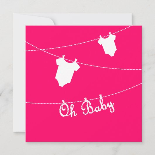 Oh Baby Zwangerschap Aankondiging (Voorkant)
