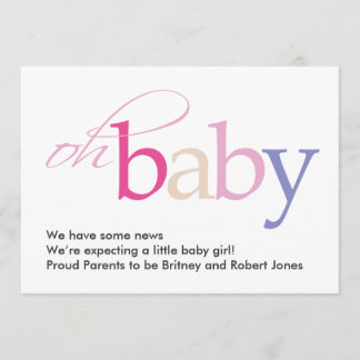 Oh Baby! Zwangerschap Aankondiging