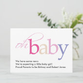 Oh Baby! Zwangerschap Aankondiging (Staand voorkant)