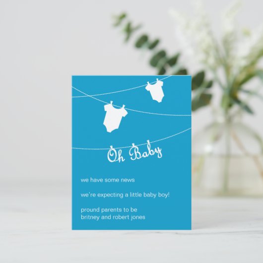 Oh Baby! Zwangerschap Aankondiging (Staand voorkant)