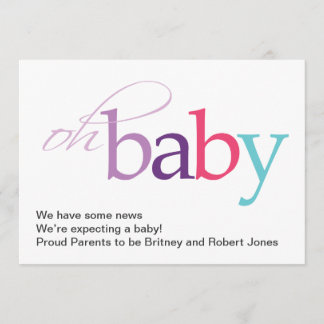 Oh Baby! Zwangerschap Aankondiging