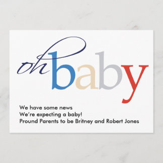 Oh Baby! Zwangerschap Aankondiging