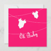 Oh Baby Zwangerschapsaankondiging Aankondiging (Voorkant)