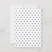 Oh Baby Zwart Folie Baby shower Uitnodiging (Achterkant)