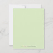 Oh, Baby! Zwemige uitnodiging tot Baby shower (sag (Achterkant)