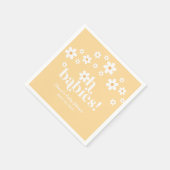 Oh Baby's boho Daisy geel tweeling Baby shower Servet (Hoek)