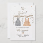 Oh baby's douche uitnodiging (Voorkant)