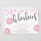 Oh baby's met twee meisjes Donut baby shower Kaart (Voorkant)